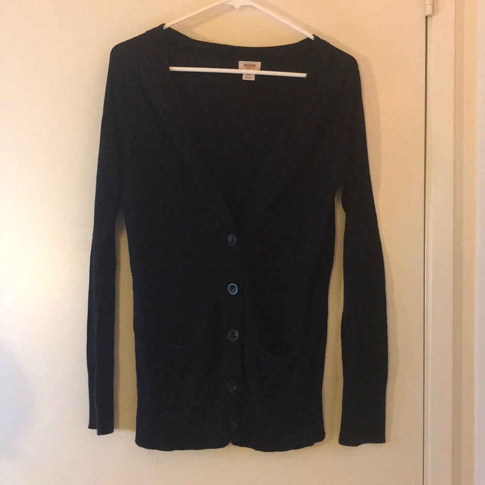 Navy Blue Button Cardigan